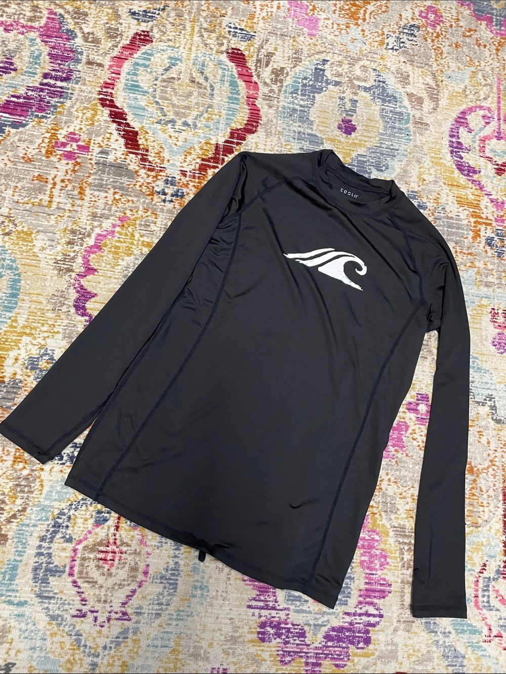 Tesla Black XS Rash Guard